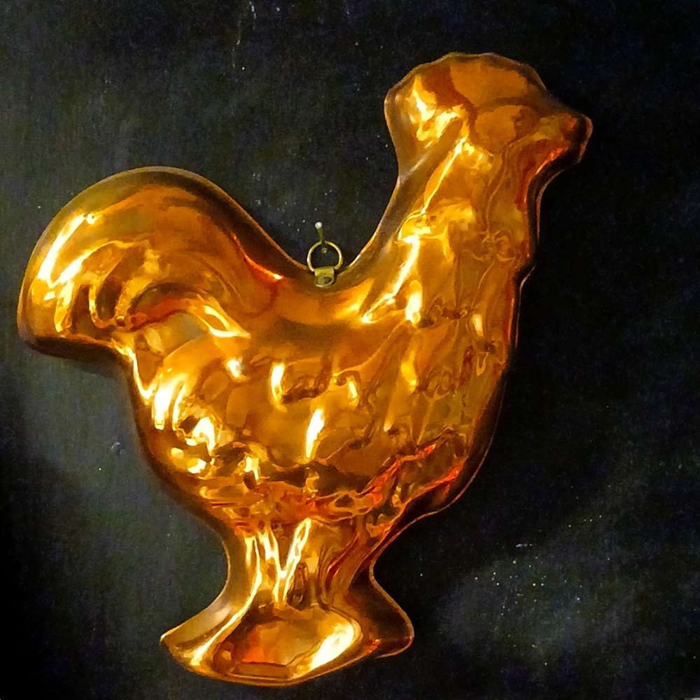 Vintage Copper Rooster Mold
